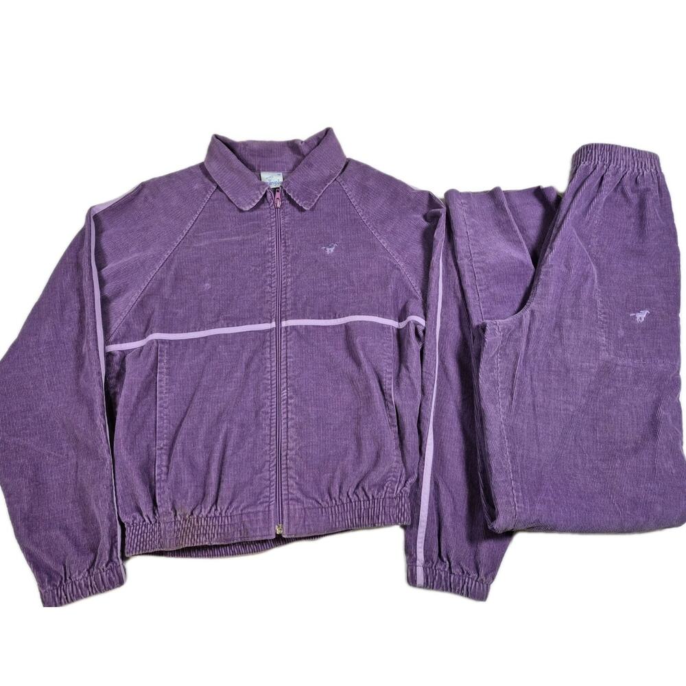 Wrangler Purple Corduroy Two-Piece Tracksuit